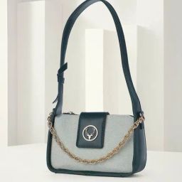 Allen Solly Green Shoulder Handbag-95