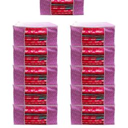 AMAK INC Pink Fabric Multi-Utility Wardrobe Organisers-picture-30