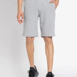Adidas Grey 100% Cotton Regular PrintedShorts-picture-33