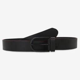 Spykar Black Leather Waist Belt For Men-image-32