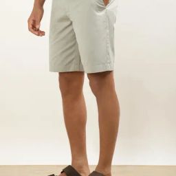 Andamen Green Cotton Regular Fit Shorts-picture-33