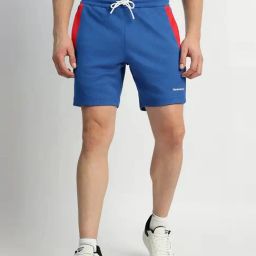 Reebok Blue Regular Fit Texture Sports Shorts-picture-11