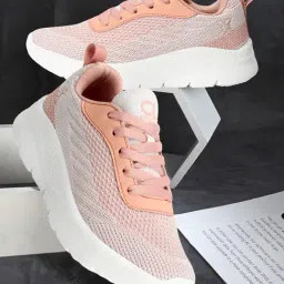 Carlton London Women's Peach & Pink Sneakers-picture-5