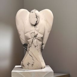 Zhupuk White Howlite Angel Showpiece-image-78