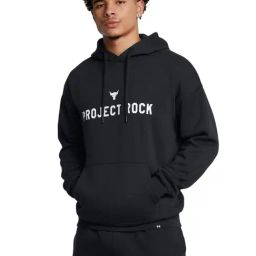 Under Armour Black Regular Fit Printed Sports Hoodie-image-22