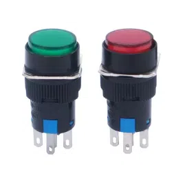 AANIJ Push Button Switch With Cap Light (Red, Green) ASFSY0088-2
