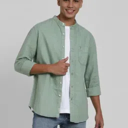 American Eagle Green Regular Fit Shirt-picture-31