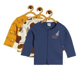 MINIKLUB Kids Yellow Printed Full Sleeves Shirt (Pack Of 3)-image-58