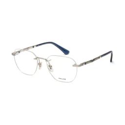 Police VPLF83K52589FR Silver Geometric Eye Frames For Men-picture-15