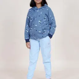 Kiddopanti Girls Blue Printed Full Sleeves Track Suits-image-65
