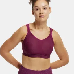 Jockey MI11 Women's Wirefree Non Padded Microfiber Full Coverage Performance Sports Bra-picture-10
