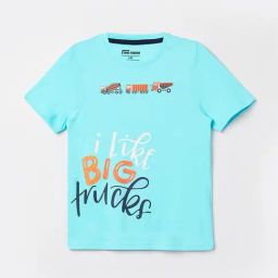 Lifestyle Blue Round Neck Half Sleeve Core Plus Cotton T Shirt-image-92