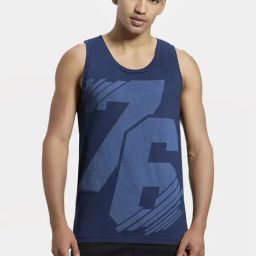 Jockey 9928 Men's Super Combed Cotton Rich Graphic Printed Low Neck Tank Top(Prints May Vary)-image-72