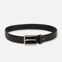 Allen Solly Black Leather Waist Belt for Men-49