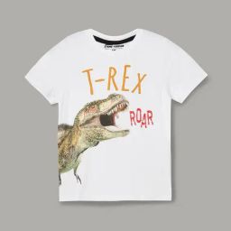 Lifestyle White Round Neck Half Sleeve Core Plus Cotton T Shirt-image-41