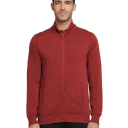 Wildcraft Maroon Regular Fit Self Design Sweatshirt-17