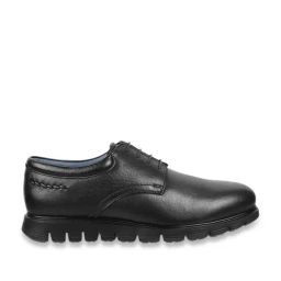 Da Vinchi by Metro Men's Black Derby Shoes-image-12