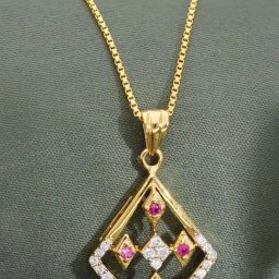 Malabar Gold and Diamonds 22k (916) BIS Hallmark Yellow Gold Pendant For Women-picture-17