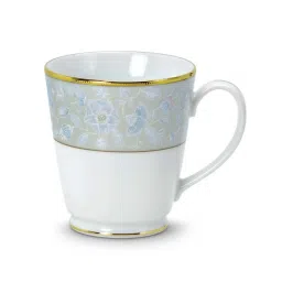 Noritake Peach Valley White & Grey Poreclain Milk Mug (0.37 L) - Set of 2 image 1