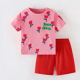 LULU & SKY Girls Printed Top with Shorts-picture-13