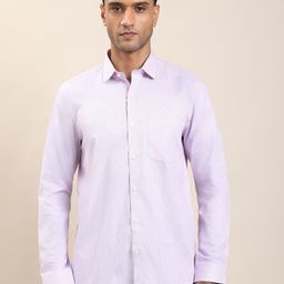 Turtle Standard Fit Checked Spread Collar Cotton Formal Shirt-picture-47