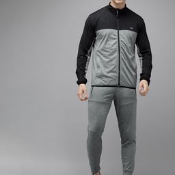 Wildcraft Colourblocked Jacket And Mid-Rise Joggers-picture-50