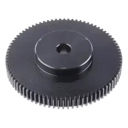RS PRO Steel 80 Teeth Spur Gear, 1.5 Module, 15 mm Bore Dia, 120 mm Pitch Dia, 60 mm Hub Dia 5216531-67