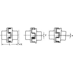Mitsuboshi Hyperflex MT Type Elastic Body Coupling Compatible Size 140, MT-140G-image-82