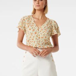 Forever New Multicolor Floral Print Top-image-6