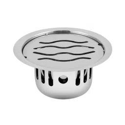 Sanjay Chilly Round Wave Floor Drainer with Cockroach Trap Sliver 127 mm, ‎SCCT-RW-127-image-74