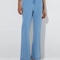 LOV by Westside Light Blue Flared High-Rise Jeans-image-55