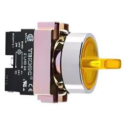 Teknic 3 Position 130 V Yellow Illuminated Selector with Filament Bulb, 2ASLR8-3PSR image 1