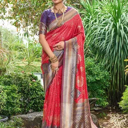 GARIYA Woven Design Zari Pure Silk Banarasi Saree-25