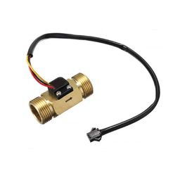 G3/4 Thread Water Flow Sensor Switch Control Meter Flowmeter 1-30L/min SEN-HZ43WB image 2