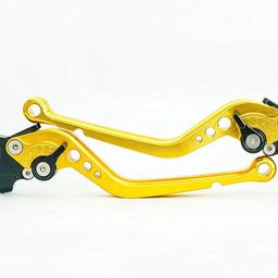 PA Adjustable Brake Clutch Lever (Gold) Compitable for Yamaha R15 V3 Non-ABS Only (NOT for V1 and V2) image 1