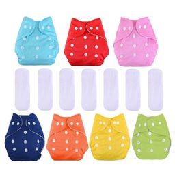 Domenico Cloth Diaper With Insert Pads Pack of 7 - Multicolour-11