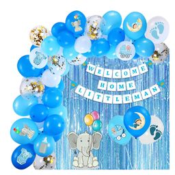 Party Propz Welcome Baby Boy Decoration Kit Blue - Pack of 54-picture-17