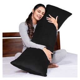 MY ARMOR Micro Fibre Full Body Pregnancy Pillow - Black-50