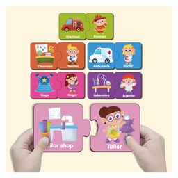 Yay Play Profession 2 Piece Wooden Jigsaw Puzzle (Series 2), Set of 6 for Kids 2+ Years-20
