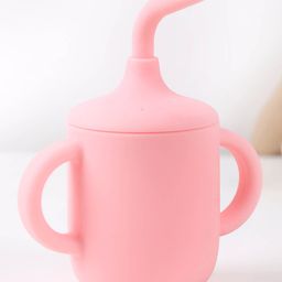 Kicks & Crawl Silicone Cup with Straw -Pink-picture-24