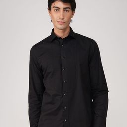 FASHION FORMAL Men Classic Fit Spread Collar Textured Cotton Formal Shirt-picture-37