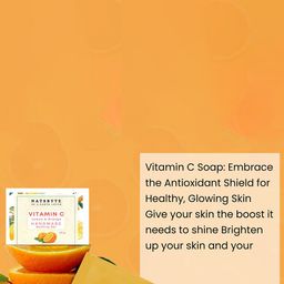 NATSBYTE Set Of 4 Vitamin C Handmade Bathing Bar- 120 g Each image 4