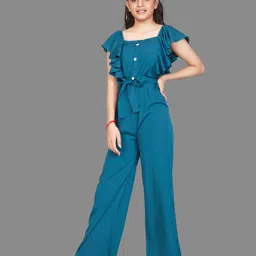 BAESD Girls Basic Jumpsuit with Ruffles-image-65