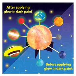 Little Berry DIY Glow in Dark Solar System Model Kit for Kids - Science Model and School Project Kit image 4