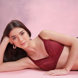 DressBerry Lace Insert Non-Padded Cut & Sew Everyday Bra-picture-15