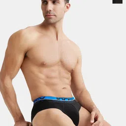 Jockey Pack Of 2 Logo Printed Combed Cotton Basic Briefs FP02-0205-BLACK-picture-48