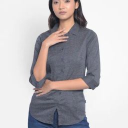 Crimsoune Club Navy & White Printed Shirt-image-104