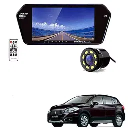 Auto Pearl CBP229 17.78 cm (7 Inch) Screen with Bluetooth & Touch Panel + 8 LED Reverse Camera for SCross-4