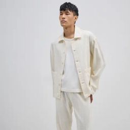 ETA by Westside Off-White Striped Relaxed-Fit Cotton Shirt-image-91