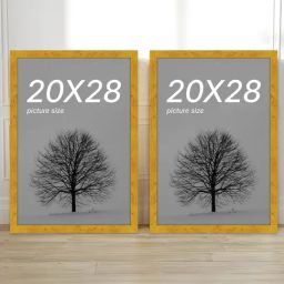 Art Street Synthetic Wood Gold Document Photo Frame (20 x 28 Inch) - Set of 2-image-15